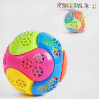 М`яч стрибун 688-5 на батарейках, в пакеті