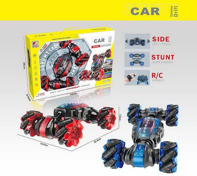 Машина на радіокеруванні CX 86 2 кольори, підсвіч., акум. 3.7V, муз., звуки, USB-кабель, пульт 2....