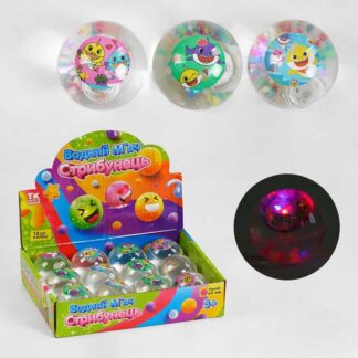 М`яч стрибун C 58467 “TK Group”, підсвічування, діаметр 6.5 см, ЦІНА ЗА 12 ШТУК В БЛОЦІ