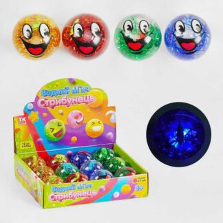 М`яч стрибун C 58472 “TK Group”, ЦІНА ЗА 12 ШТУК В БЛОЦІ, підсвічування, діаметр 6.5 см