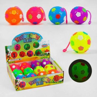 М`яч стрибун C 60446 "Футбол", світло, пискавка, ЦІНА ЗА 12 ШТУК В БЛОЦІ