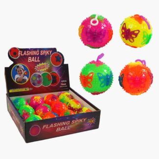 М`яч стрибун C 70425 ЦІНА ЗА 12 ШТУК В БЛОЦІ, підсвічування, пискавка, в коробці