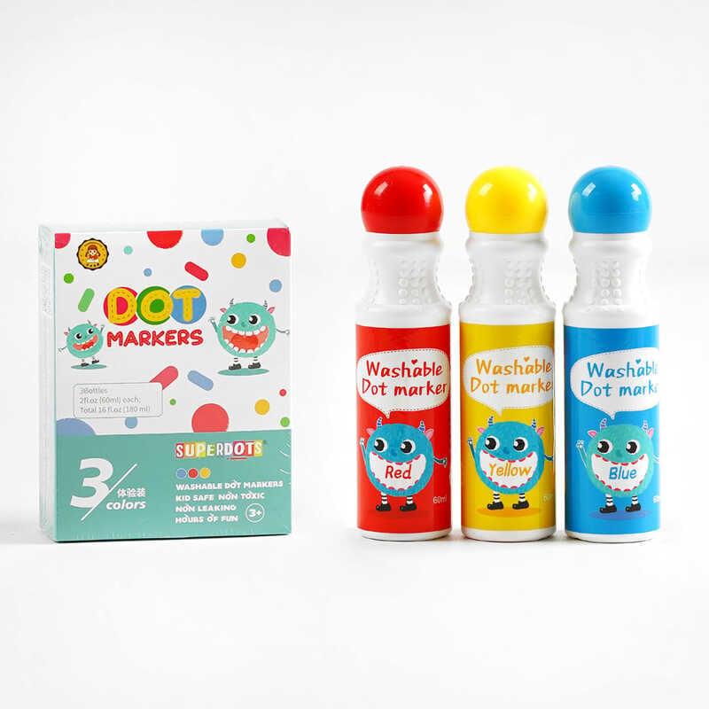 Крапкові маркери C 35506 3 кольори по 60 мл, в коробці