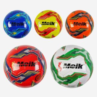 М`яч футбольний C 55977 5 видів, вага 330-340 грам, м`який PVC, гумовий балон, розмір №5