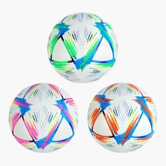 М`яч футбольний C 64688 3 кольори, вага 420 грамів, матеріал PU, балон гумовий, клеєний, ВИ