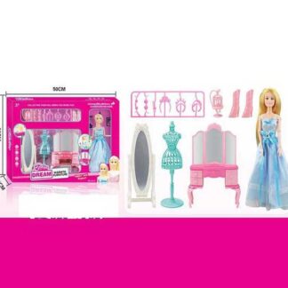 Лялька 131-31 30 см, шарнірні суглоби, аксесуари, меблі, в коробці