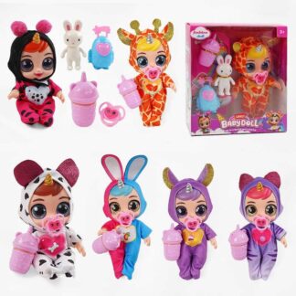 Лялька 216 A 6 видів, гумова, висота 20 см, говорить, сміється, плаче, знімний одяг, рухливі кінц...