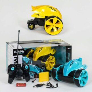 Машина-перевертыш на р/у 5588-612 2 цвета, трюковая, подсветка, аккумулятор 4.8V, в коробке