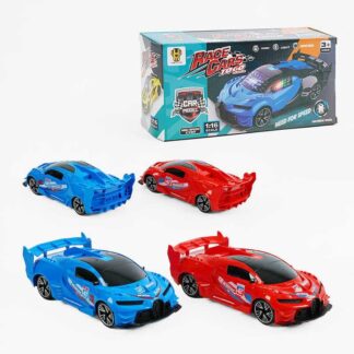 Машинка 112-2 2 кольори, звуки та мелодії, 3D-підсвічування, колеса вільного ходу, в коробці