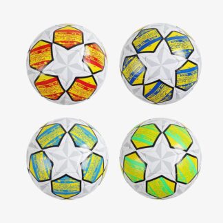 М`яч футбольний C 70299 4 види, вага 300-310 грамів, гумовий балон, матеріал PVC, розмір №5, ВИДА...