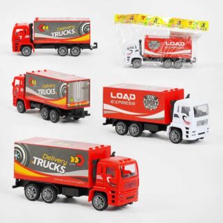 Машинка 1801-1 2 види, вантажівка, інерція, в пакеті