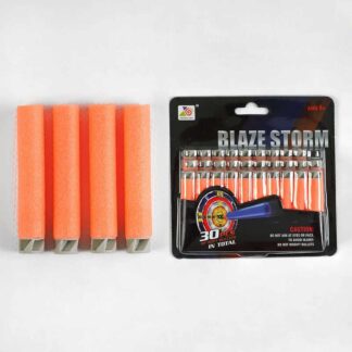 М`які патрони ZC 09 30 штук, гумовий наконечник, на листі