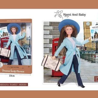 Лялька A 791-1 висота 30 см, шарнірні суглоби, капелюх, взуття, в коробці