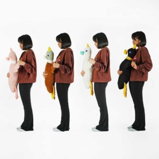 М`яка іграшка M 16969 “Гусак з квіткою”, висота 85 см