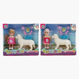 Лялька GN 686-5 2 види, висота: 11,5см, улюбленець, аксесуари, знімний одяг, в коробці