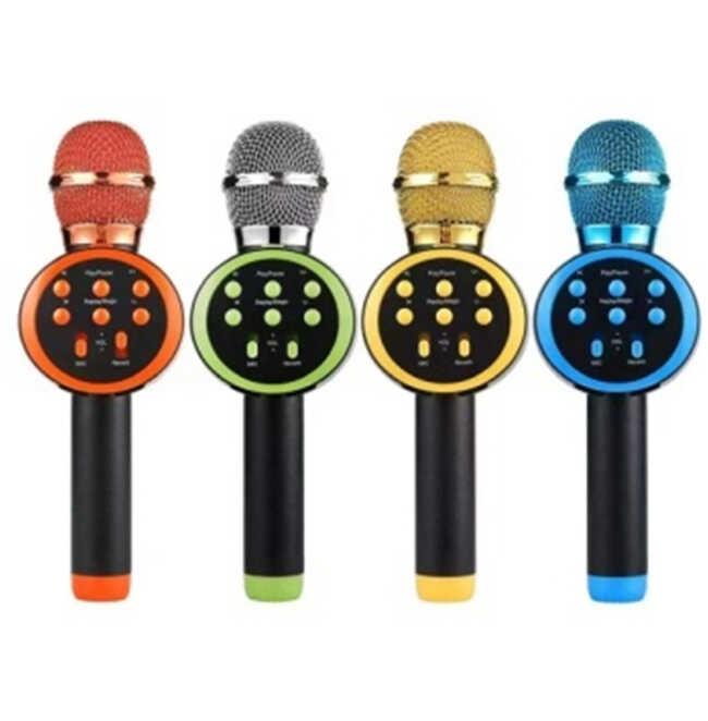 Мікрофон С 60083 4 види, караоке, bluetooth, USB, колонка, в коробці, ВИДАЄТЬСЯ ТІЛЬКИ МІКС ВИДІВ