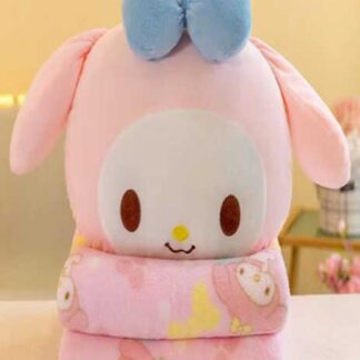 М`яка іграшка M 18280 герой, текстильна, 38 см, плед