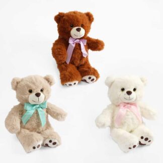 М`яка іграшка M 18480 3 кольори, “Ведмедик”, висота: 36 см, ВИДАЄТЬСЯ МІКС