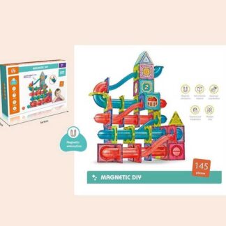 Магнітний конструктор CH 1005 145 деталей, лабіринт, кульки, наліпки, в коробці