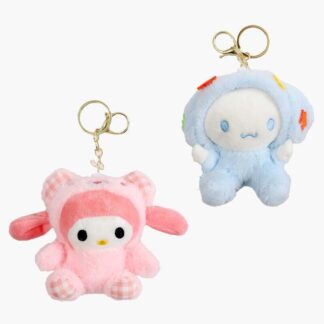 М`яка іграшка-брелок M 17958 ЦІНА ЗА 1 ШТУКУ, герой, середня висота - 12 см, кільце, карабін