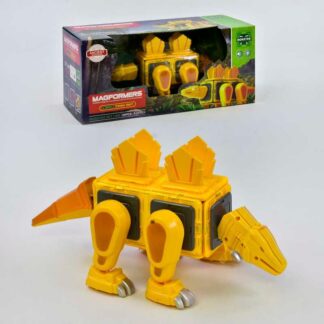 Магнітний конструктор LQ 625 "Динозавр", 20 деталей, світло, звук, в коробці