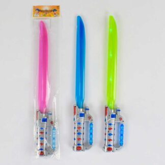 Меч FJ 536 G - 4 BRG 3 кольори, світло, звук, 52 см, у пакеті, ВИДАЄТЬСЯ ТІЛЬКИ МІКС ВИДІВ