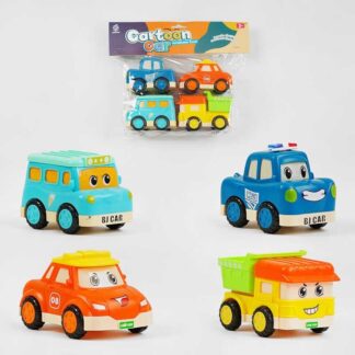 Набір машин 7756 S-22A 4 шт, інерція, в пакеті