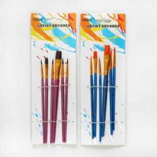 Набір пензлів C 60804 2 види, 6 штук, на листі