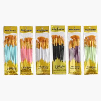 Набір пензлів C 71900 12 штук, в пакеті, ВИДАЄТЬСЯ ТІЛЬКИ МІКС ВИДІВ