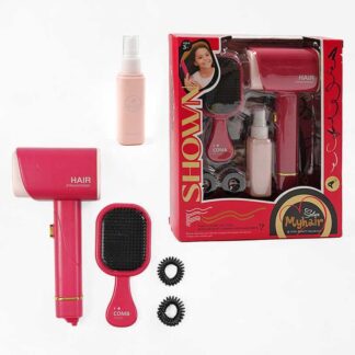 Набір перукаря 2805-4 функціональний фен, підсвічування, гребінець, пляшечка з розпилювачем, рези...