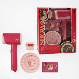 Набір перукаря 2805-6 функціональний фен, 2 насадки, картка, підсвічування, в коробці