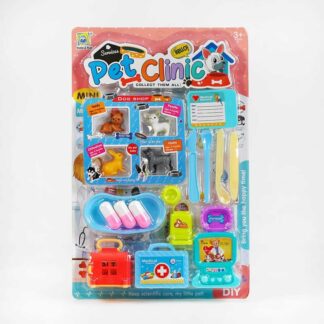 Набір ветеринара 666-51 1 вид, 4 улюбленці, аксесуари, на листі