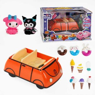 Набір героїв YQ 8108 2 гумові фігурки героїв, автомобіль, музика, аксесуари, в коробці