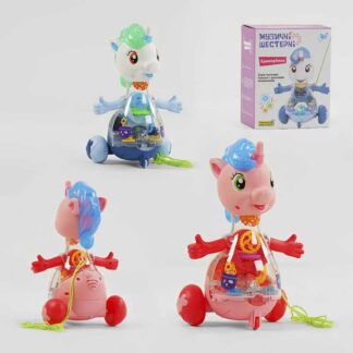 Музична єдиноріжка 32917 "WToys", ОЗВУЧУВАННЯ УКРАЇНСЬКОЮ МОВОЮ, шестерні, пісня, підсвічування,...