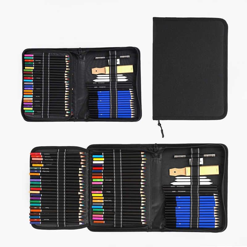 Набір для малювання C 66710 96 елементів, олівці, стругачка, стирачки, чохол, в пакеті