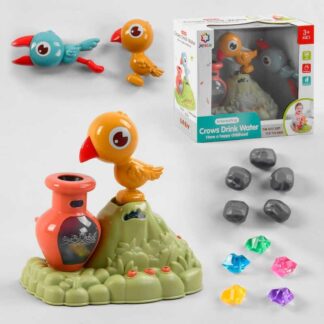 Музична гра 25876 Е "Напої пташка", 2 пташки, мелодії, звуки, підсвічування глека, в коробці