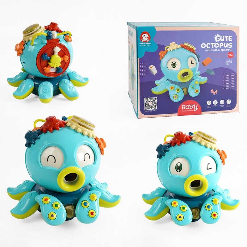 Музична гра EA 012 "Восьминіг", мелодії, світло, ОЗВУЧУВАННЯ АНГЛІЙСЬКОЮ, колесо вільного ходу, б...