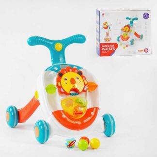 Музична каталка НЕ 0830 підсвічування, звуки, мелодії, сортер, гра з кульками, знімне музичне бря...