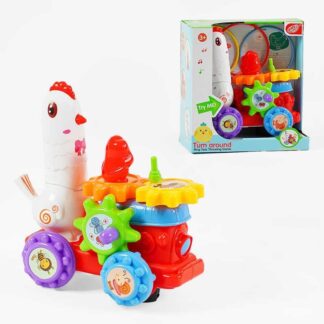 Музична курка HD 9061 підсвічування, пісня англ. мовою, колесо вільного ходу, 3 кільця, обертові...