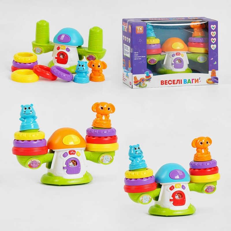 Музична розвиваюча іграшка "Веселі ваги" 81487 "TK Group", ОЗВУЧУВАННЯ УКРАЇНСЬКОЮ МОВОЮ, абетка,...