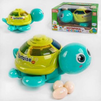 Музична черепашка 11624 "TK Group", ОЗВУЧ. УКРАЇНСЬКОЮ МОВОЮ, дитяча пісня, світлові ефекти, відк...