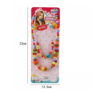 Набір прикрас F 2-8 намисто, браслет, прикраси-бантики, в пакеті