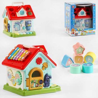 Музичний будиночок 49682 "TK Group", ОЗВУЧУВАННЯ УКРАЇНСЬКОЮ МОВОЮ, сортер, алфавіт, пісні, цифри...