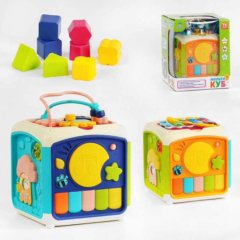 Музичний куб 27109 "TK Group", ОЗВУЧУВАННЯ УКРАЇНСЬКОЮ МОВОЮ, пісні, казка, цифри, ксилофон, світ...