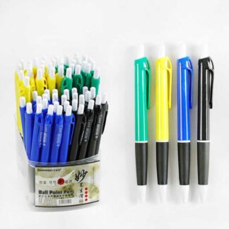 Набір кулькових ручок D 35195 ЦІНА ЗА 60 ШТУК У БЛОЦІ, синя паста, товщина 1.0 мм