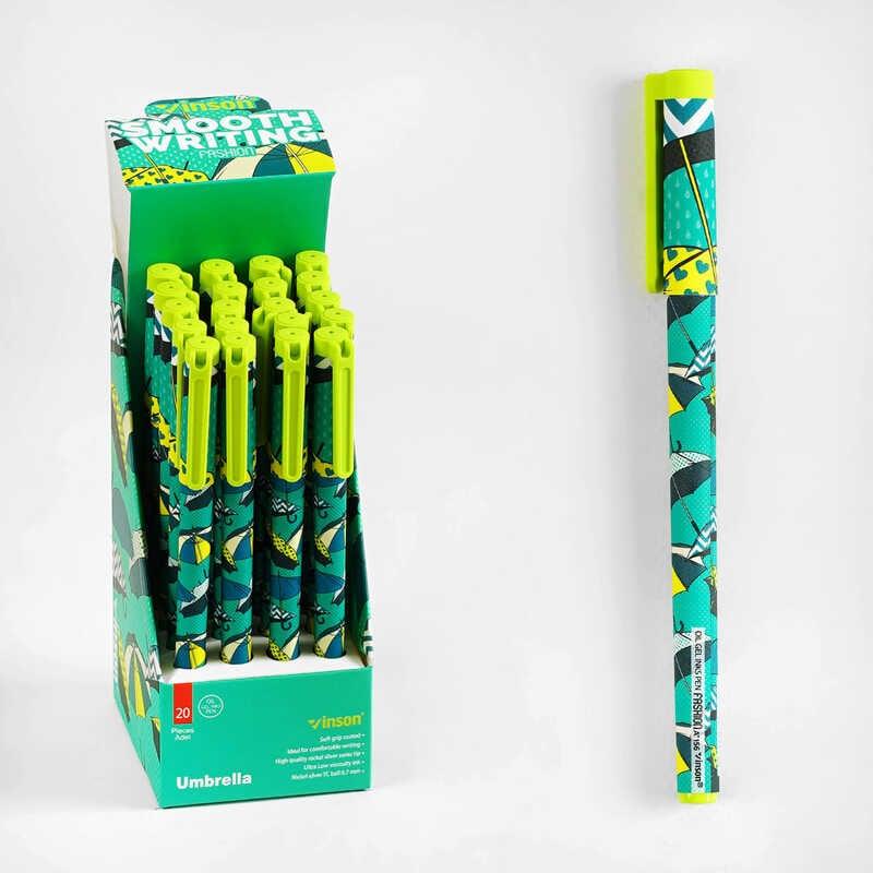 Набір кулькових ручок D 35323 ЦІНА ЗА 20 ШТУК У БЛОЦІ, синя паста, товщина лінії 0,7 мм