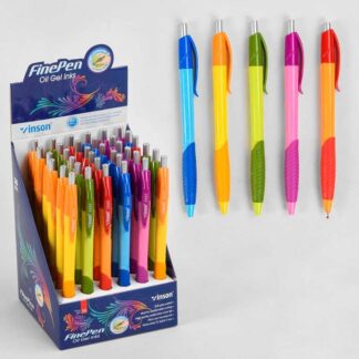 Набір кулькових ручок С 37082 ЦІНА ЗА 36 ШТУК У БЛОКУ, синя паста, діаметр вузла, що пише 0.7 мм