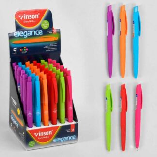 Набір кулькових ручок С 37090 ЦІНА ЗА 36 ШТУК В БЛОЦІ, гелеві, синя паста