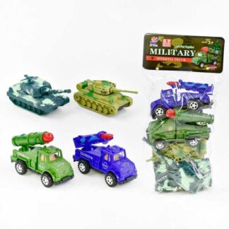 Набор военной техники 8624 4 штуки в пакете