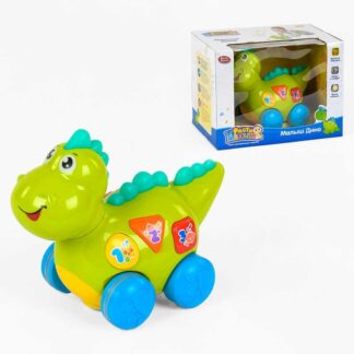 Музыкальный динозаврик Дино 7725 "Play Smart", ездит, подсветка, англ. озвучивание, пакування рос...